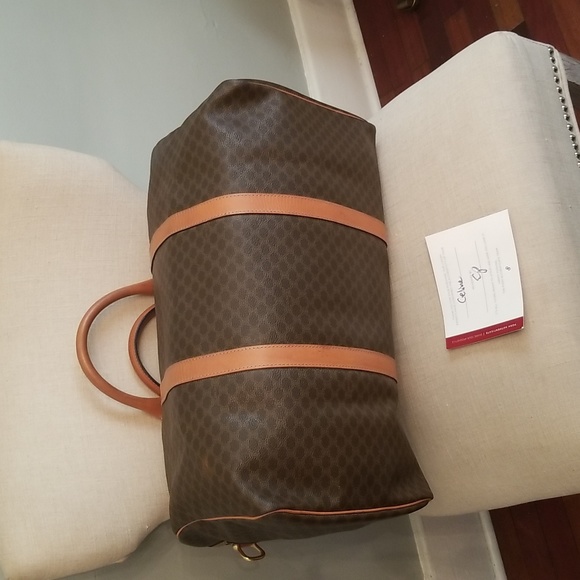 Celine Macadam Boston Travel Bag W/Lock, 2 Keys, W/Authentication Vintage Euc! - Picture 5 of 15